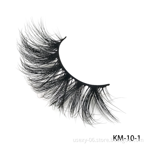 25mm Siberian Mink Eyelash Strips Real Mink 3D Eyelash Private Label Eyelashes
